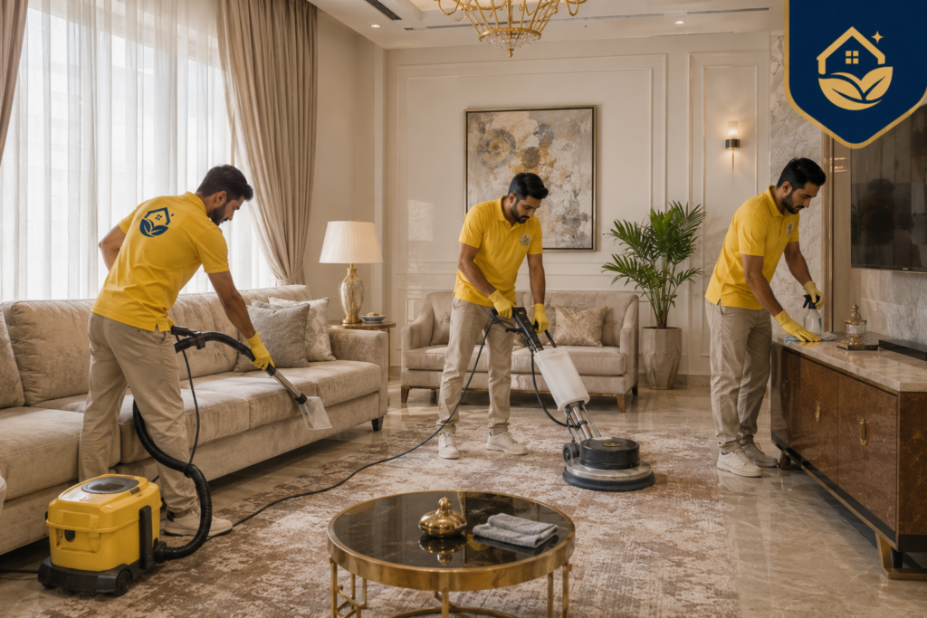 شركة خليج ون شركة تنظيف بالبخار في الشارقة متخصصة في تنظيف السجاد والكنب والأرضيات والمجالس باستخدام أحدث أجهزة البخار وفريق تنظيف محترف
